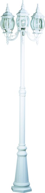 Picture of Artcraft Lighting AC8099WH Classico 21 in. x 87.5 in. 3 Light Outdoor Post Lighting - White