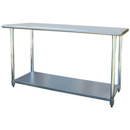 SSWTABLE60 Stainless Steel Work Table 24 x 60 Inches - Silver