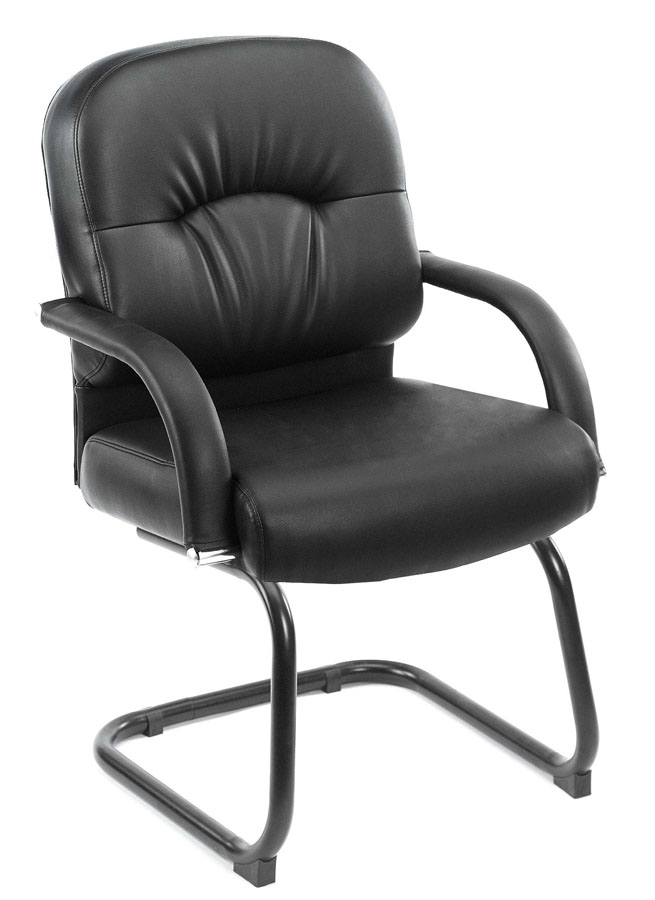 Picture of Boss B7409 Boss Mid Back Caressoft Guest Chair In Black