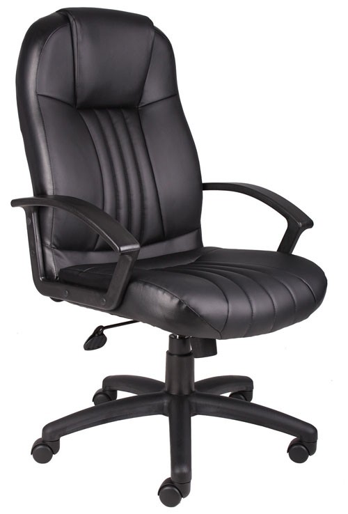 Picture of Boss B7641 Boss High Back Leather Plus Chair