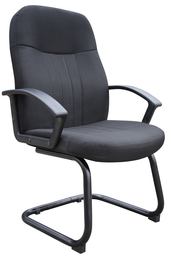 Picture of Boss B8309-BK Boss Mid Back Fabric Guest Chair In Black