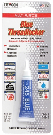Devcon 24345 Blue Thread Locker - 6 ml