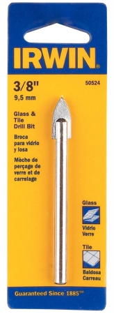 Irwin Industrial Tool 50524 .38 in. Glass & Tile Bit