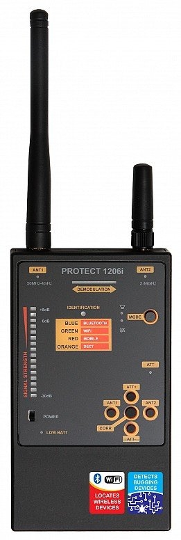 Picture of KJB Security Products DD1206 RF WIRELESS SIGNAL DETECTOR AND