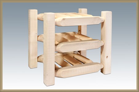 Picture of Montana Woodworks MWHCWRC Montana Collection Countertop Wine Rack Ready To Finish
