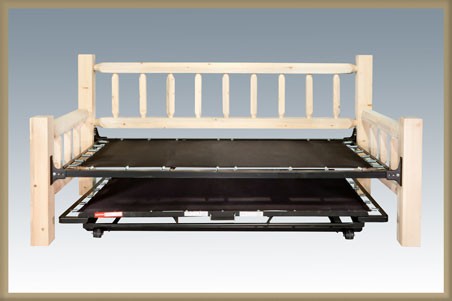 Picture of Montana Woodworks MWHCDBT Homestead Collection Trundle Bed- Day Bed with T. mech. Ready To Finish