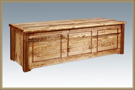 Picture of Montana Woodworks MWHCSBCSL Homestead Collection Blanket Chest Stained and Lacquered