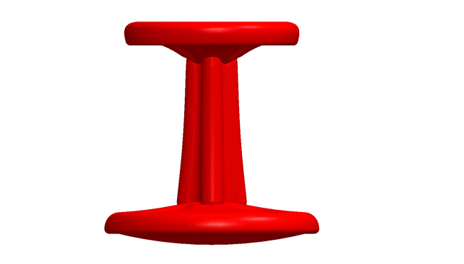 KOR 112 Kids Kore Wobble Chair 14 In. - Red -  Out There Technologies