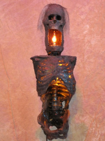 Wall Sconce Lighted Torso of Terror Small Size