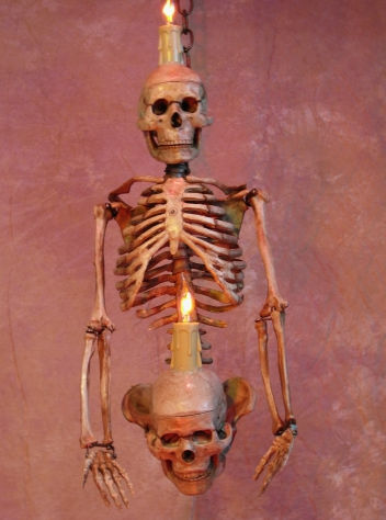 Wall Sconce Medium Skeleton Torso