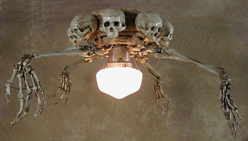 FAN-200 Skeleton Arm Ceiling Fan with light