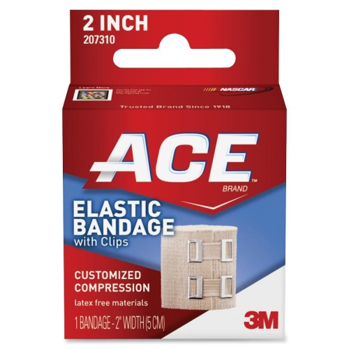 Picture of 3M MMM207310 Elastic Bandage with E- Z Clips  2 in.  Beige
