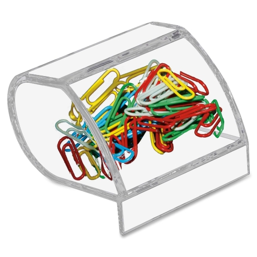 Picture of Kantek KTKAD40 Paperclip Holder  Acrylic  3 in. W x 2.75 in. D x 3.5 in. H  Clear