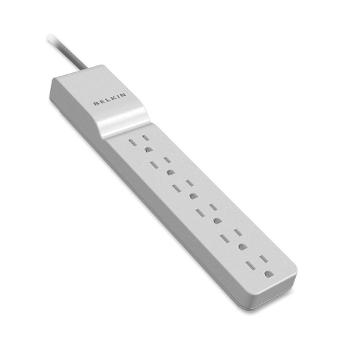 Picture of Belkin BLKBE10600004 Surge Protector&#44; 6 Outlet&#44; 720 Joules&#44; 4 ft. Cord&#44; Ivory