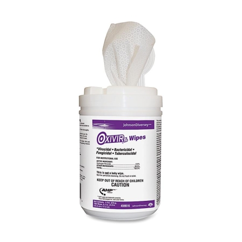Picture of Diversey DRA4599516 Disinfectant Wipes  6 in. x 7 in.  160 Wipes  White