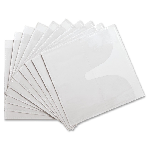 Picture of Compucessory CCS26555 Self- Adhesive CD Holders&#44;Polypropylene&#44;50- PK&#44;White
