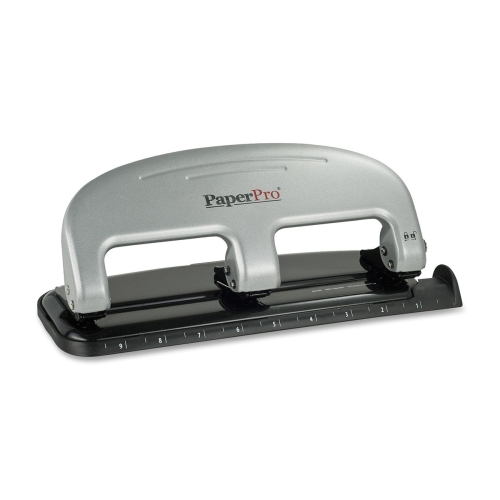 Picture of ACCENTRA&#44;INC. ACI2220 3- Hole Punch&#44; 20 Sheet Cap&#44; Black- Silver