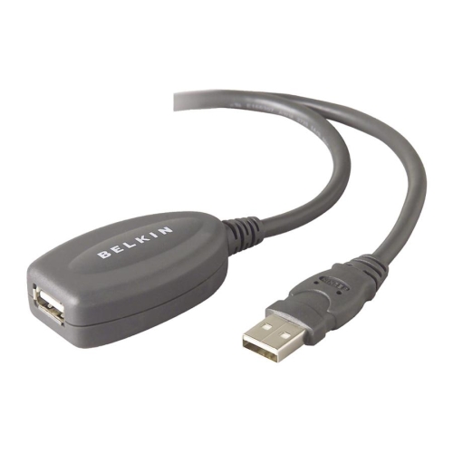 Picture of Belkin BLKF3U13016 USB Extension Cable  Connect upto 4 Cables  16 ft.  Gray