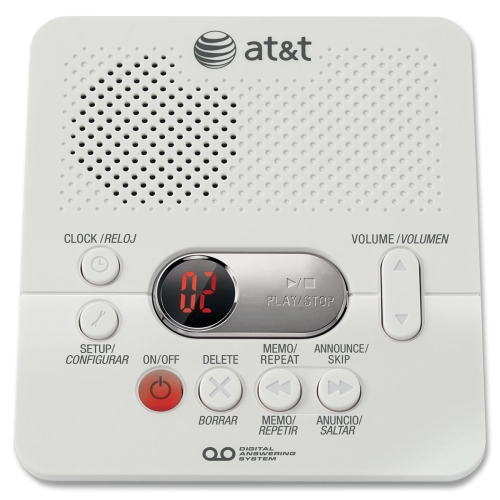 Picture of AT&T ATT1740 Digital Answering System with Min Record Time- White