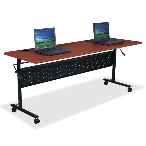 Picture of Lorell LLR60666 Flipper Table- 60 in. x 24 in. x 29.5 in.- Cherry