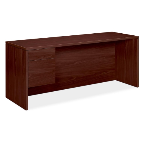 Picture of The HON COMPANY HON10546LNN Left Pedestal Credenza  72 in. x 24 in. x 29.5 in.  Mahogany