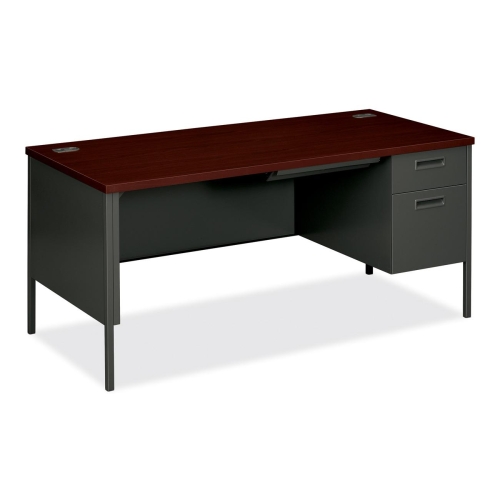 Picture of The HON COMPANY HONP3265RNS Right Pedestal Desk  66 in. x 30 in. x 29.5 in.  Mahogany- CCL