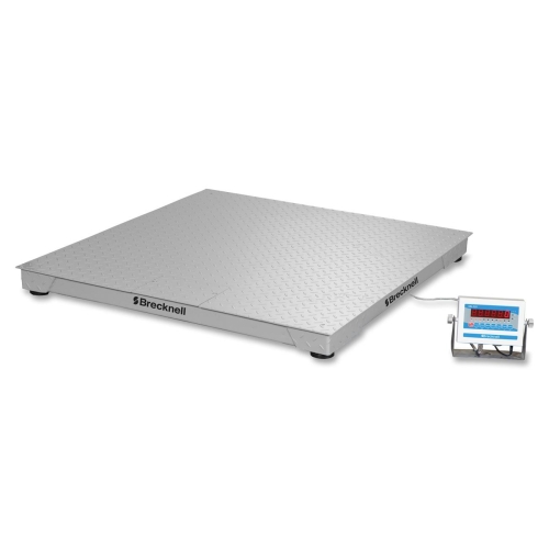 Picture of Brecknell SBWDSB484805 Electronic Floor Scale  LED Display  5000lb  48 in. x 48 in.  Silver