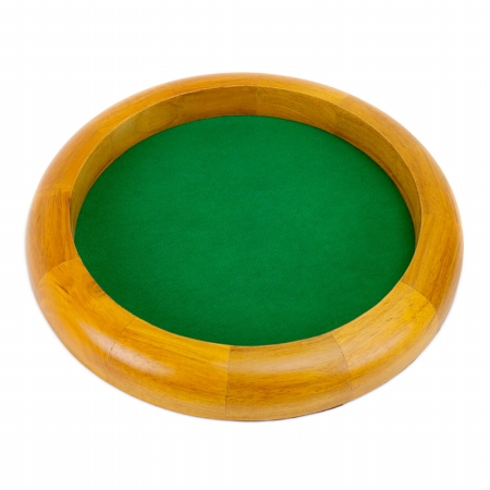 Picture of Brybelly Holdings GDIC-352 12 in Wooden Circular Dice Tray