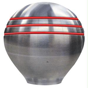 50020 Ongaro Throttle Knob - 1-&No. 189;" - Red Grooves