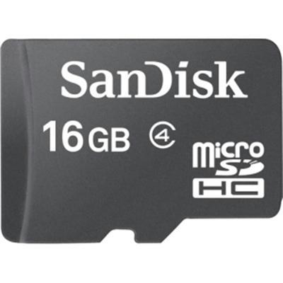 Picture of SanDisk SDSDQ-016G-A46A 16gb Microsdhc Card W Adapter