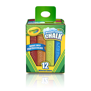 Picture of Crayola Llc Bin512012 Crayola Washable Sidewalk Chalk 12