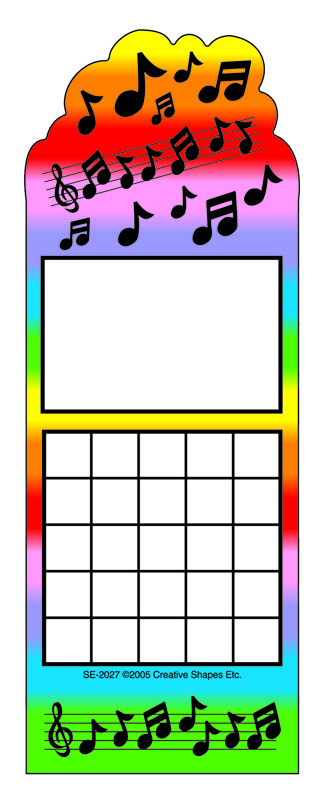 Se-2027 Music Personal Incentive Chart 24Pk