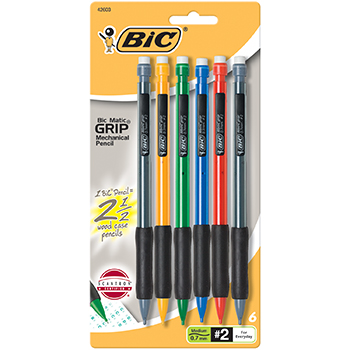 Picture of Bic Usa Inc Bicmpgp61 Bic Matic Grip 6Pk Asst Mechanical
