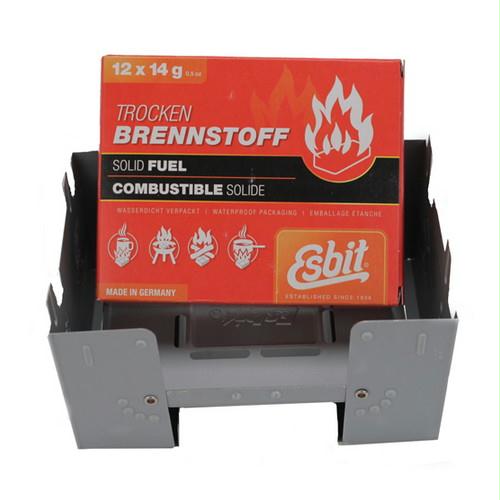 Picture of Esbit E-STOVE-12X14L Large Pocket Stove with 12pc 14g Fuel