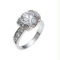 Tension Set Engagement Ring, <b>Size :</b> 07