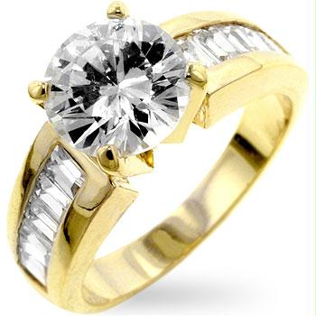 Picture of Antoinette Gold Engagement Ring&#44; <b>Size :</b> 06