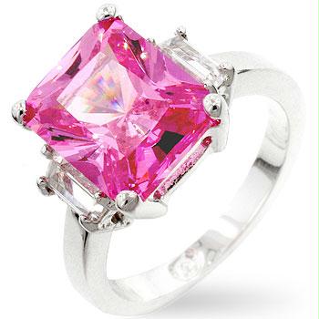 Picture of Pink Triplet Engagement Ring- <b>Size :</b> 05