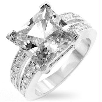 Picture of White Princess Engagement Ring- <b>Size :</b> 05