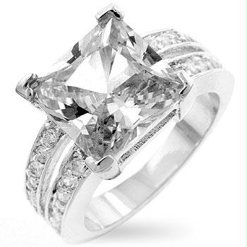Picture of White Princess Engagement Ring- <b>Size :</b> 06