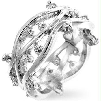 Picture of Silver CZ Vines Ring- <b>Size :</b> 07