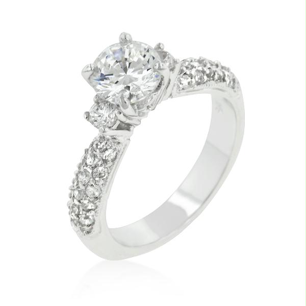 Picture of Classic Pave Bridal Ring- <b>Size :</b> 10
