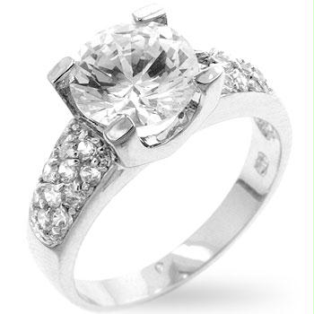 Picture of Classic Clear Engagement Ring&#44; <b>Size :</b> 05