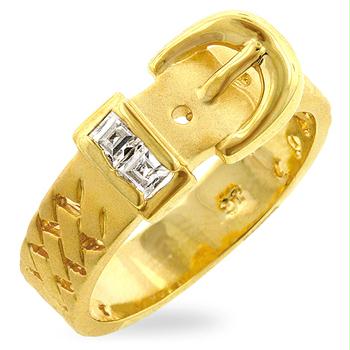 Picture of Gold Buckle Ring&#44; <b>Size :</b> 06