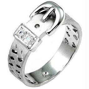 Picture of Silver Buckle Ring- <b>Size :</b> 10