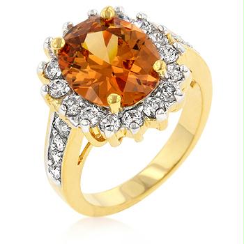 Picture of Champagne Cambridge Elegance Ring- <b>Size :</b> 08