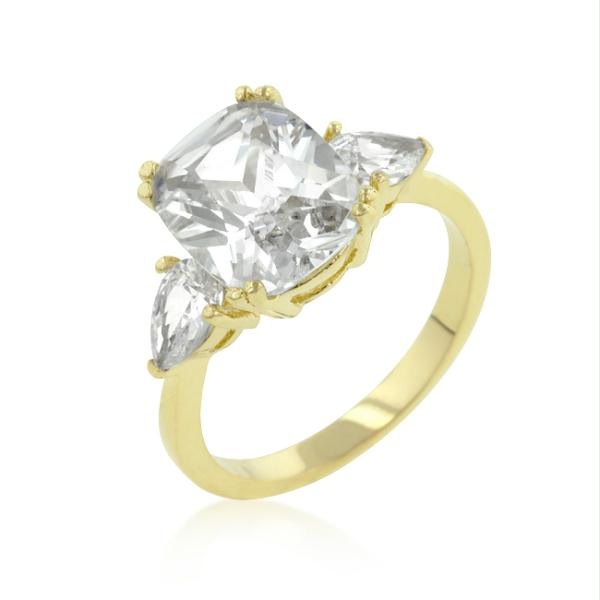 Radiant Pear Cut Engagement Triplet, Size : 08