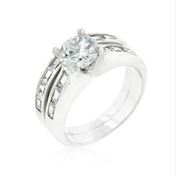 Picture of Silver Tone Stackable Ring Set- <b>Size :</b> 06