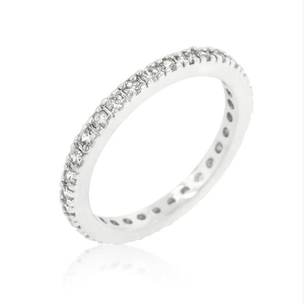 Delicate CZ Eternity Band- <b>Size :</b> 05