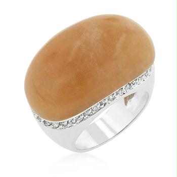 Picture of Carnelian Simulated Cocktail Ring- <b>Size :</b> 05