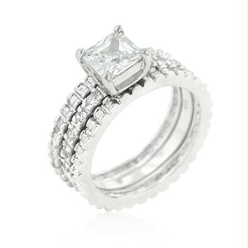 Picture of Bridal Triple Ring Set- <b>Size :</b> 06